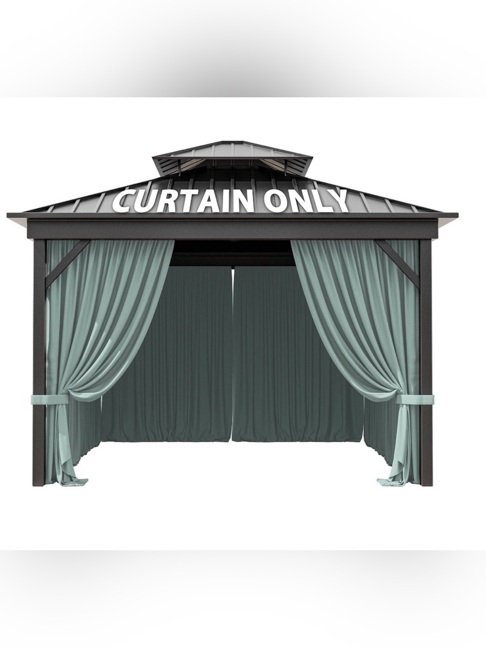 10' X 10' Outdoor Waterproof Privacy Curtains (4)